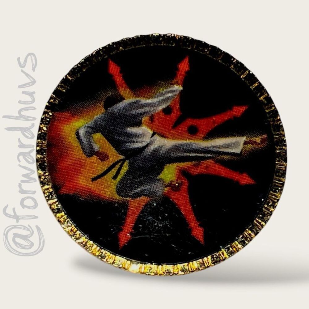 Vintage Martial Arts Pin – High Kick Design with Butterfly Clasp